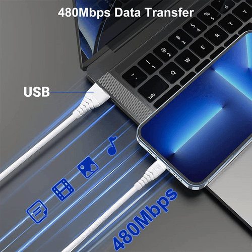 Lightning to USB A Data Sync & Charging Cable Compatible with iPhone, iPad Air, iPad Mini