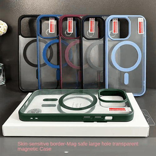 Clear and Colorful Frame With MagSafe Case for iPhone 13 Series