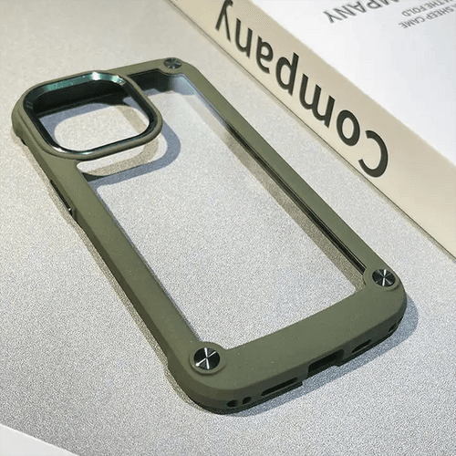 Corner Shockproof Anti-fall Bumper Hard Metal ring Protective Case For iPhone 14 Series