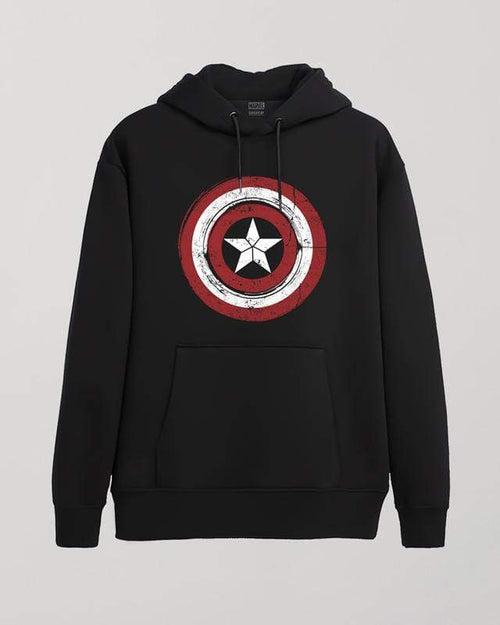 Official Marvel Captain America Retro Logo Hoodie