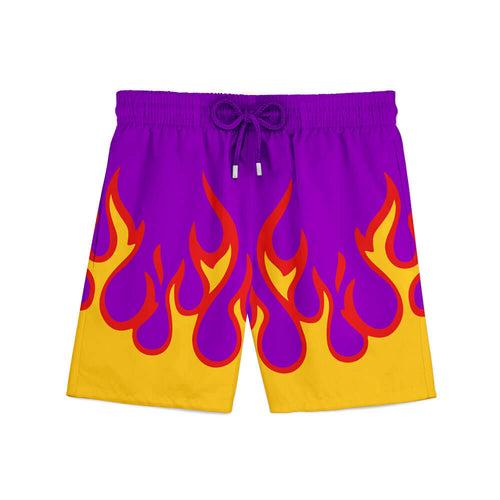 Hot Rod Flames Skater All Over Print Shorts