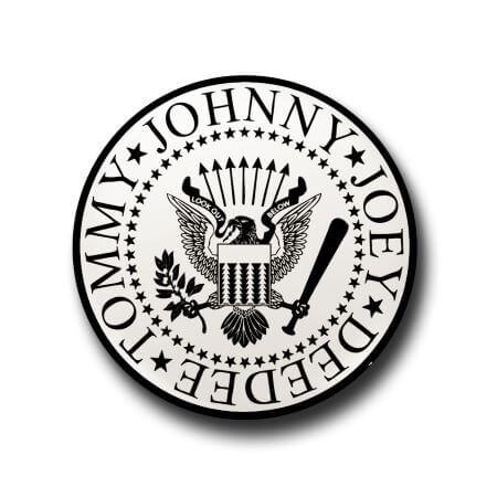 Ramones Button Badge + Fridge Magnet