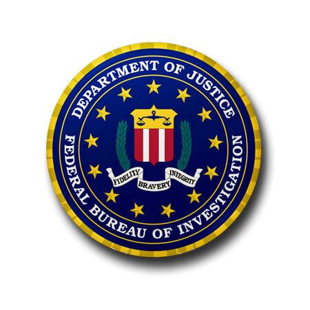 FBI Button Badge + Fridge Magnet