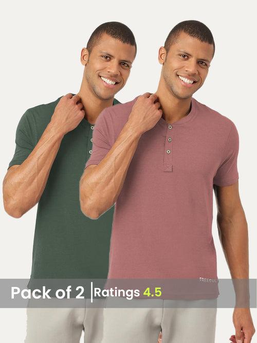 Henley 2.0 - Half Sleeves (Pack of 2)