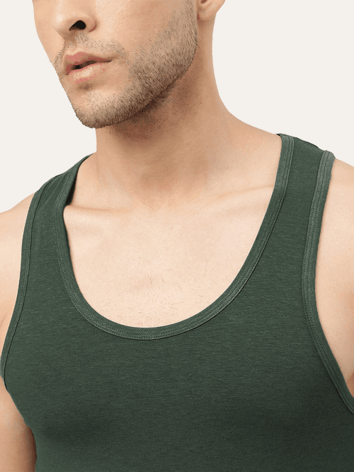 Twin Skin Organic Bamboo Vest - Comfort Fit (Pack Of 1)