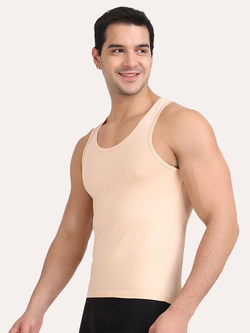 Regular Fit Organic Cotton Comfort Vest for Men (Pack of 2)