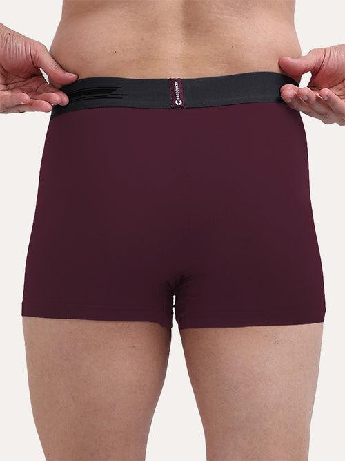 Men's Anti-Bacterial Micro Modal Plain Trunk (Pack of 4)