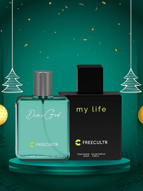 Luxury Perfume Gift Set For Men - My Life-100 ML & Demi God-50 ML