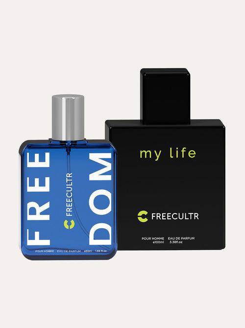 EDP Perfume for Men - Freedom-50 ML & My Life-100 ML Pack Of 2