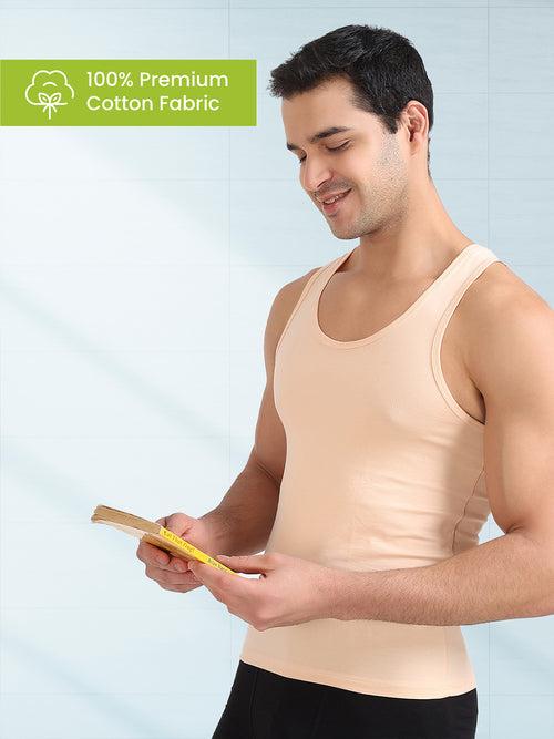 Regular Fit Organic Cotton Comfort Vest for Men (Pack of 2)