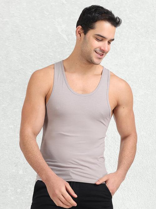 Regular Fit Organic Cotton Comfort Vest for Men (Pack of 2)