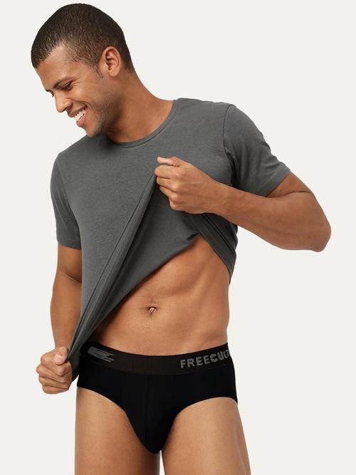 Men's Anti-Bacterial Micro Modal Brief in Contrast Waistband (Pack of 1)