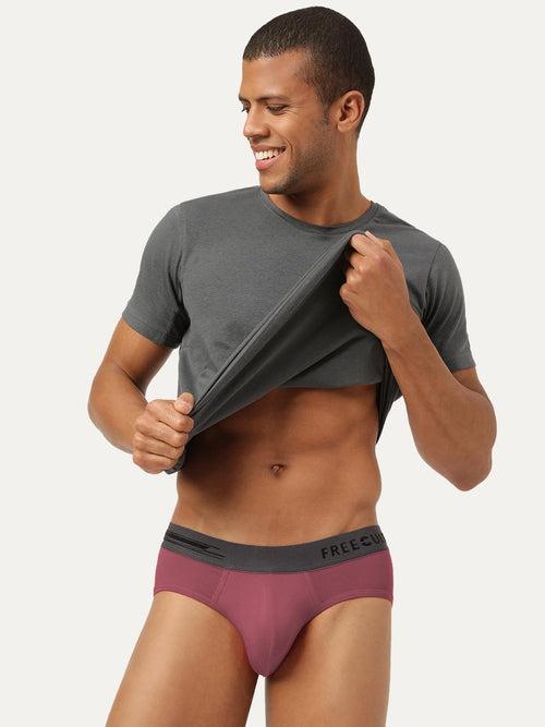 Men's Anti-Bacterial Micro Modal Brief in Contrast Waistband (Pack of 1)