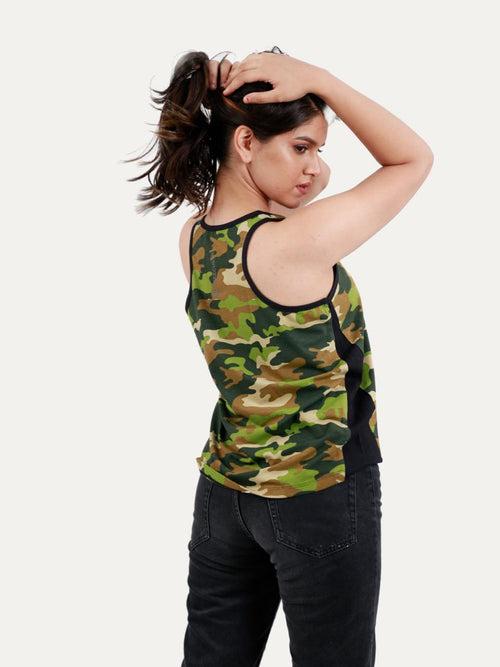 Camouflage Printed Women's Tanks (Pack of 4)