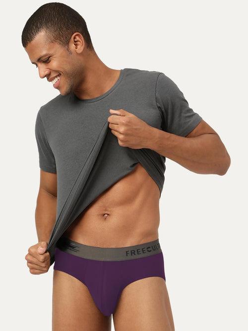 Men's Anti-Bacterial Micro Modal Brief in Contrast Waistband (Pack of 1)