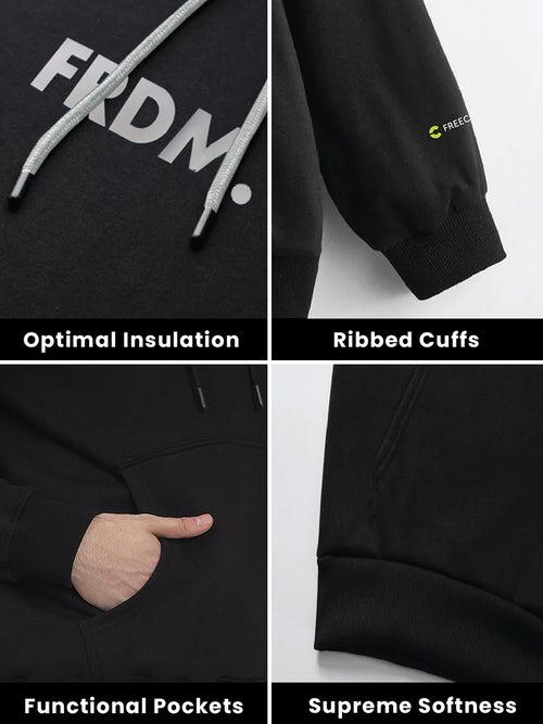 FRDM. Velvet Black Hoodie