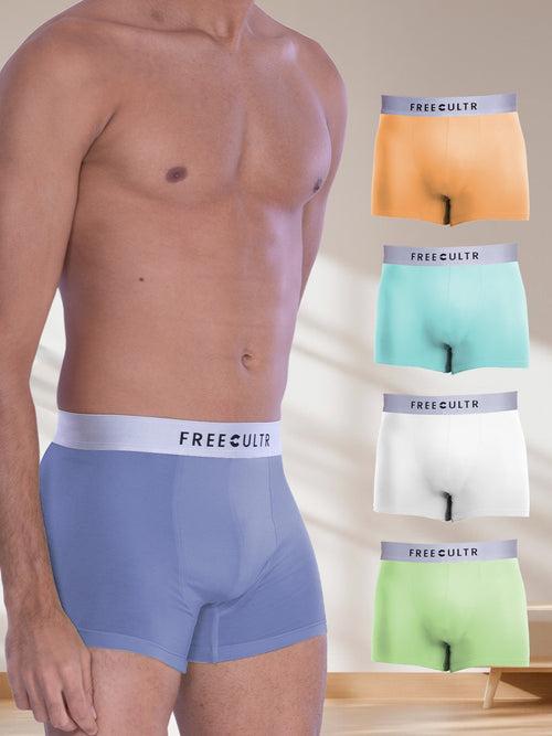 Men's Anti-Bacterial Micro Modal Trunks with Silverfox Waistband (Pack of 5)