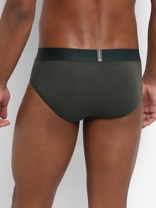 Men's Anti-Bacterial Micro Modal Brief in Solid Waistband (Pack of 1)