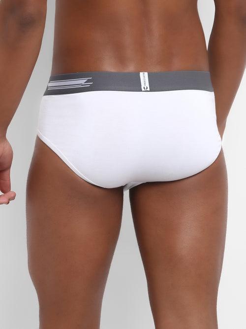 Men's Anti-Bacterial Micro Modal Brief in Contrast Waistband (Pack of 2)