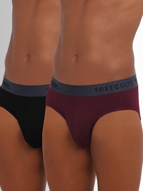 Men's Anti-Bacterial Micro Modal Brief in Contrast Waistband (Pack of 2)