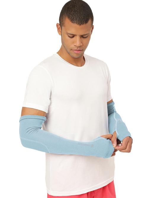 Unisex White Arm Sleeves (Pack of 2)