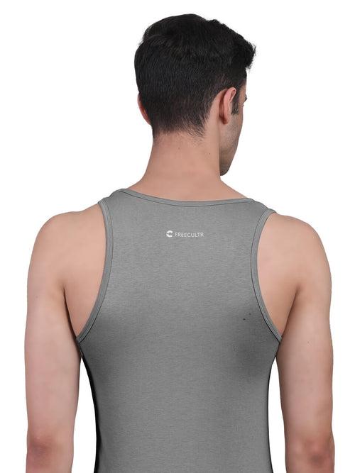 Twin Skin Organic Bamboo Vest - Comfort Fit (Pack of 3)