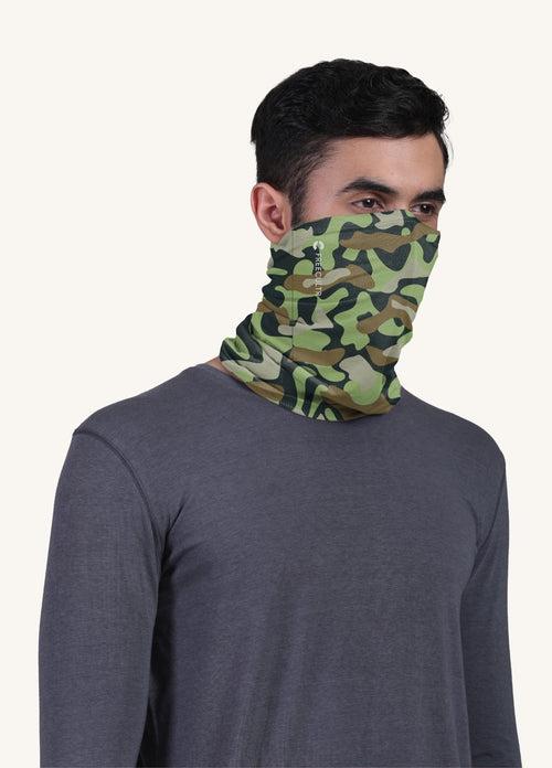 Summers Essential Combo - Crew Neck T-shirt, Arm Sleeves & Bandana Mask (Pack of 4)