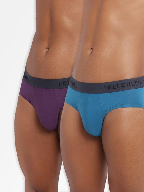 Men's Anti-Bacterial Micro Modal Brief in Contrast Waistband (Pack of 2)