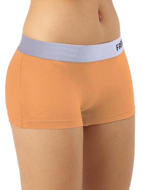 Women's Anti-Bacterial Micro Modal Boyshort with Silverfox Waistband (Pack of 1)