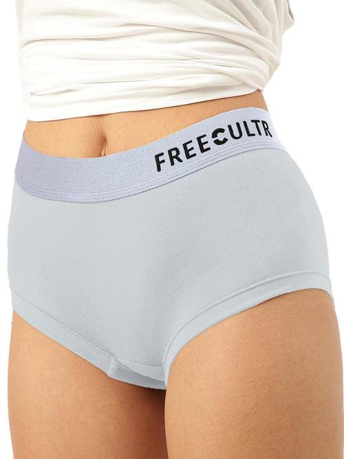 Women's Anti-Bacterial Micro Modal Boxer Brief with Silverfox Waistband (Pack of 1)