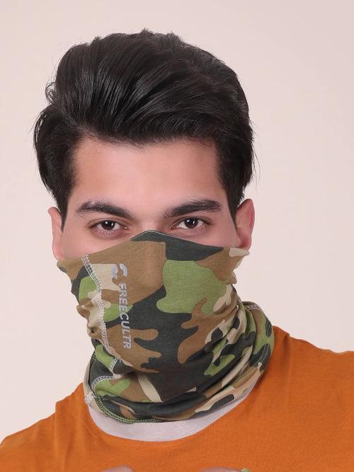 Camo Printed Organic Bamboo Unisex Bandana (Pack of 1)