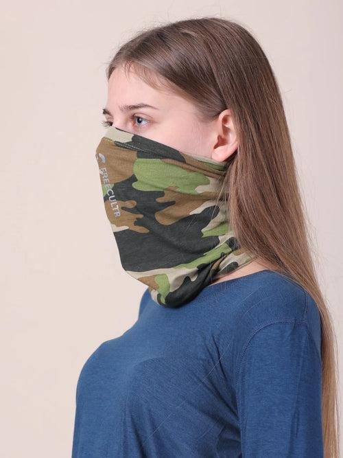 Camo Printed Organic Bamboo Unisex Bandana (Pack of 1)