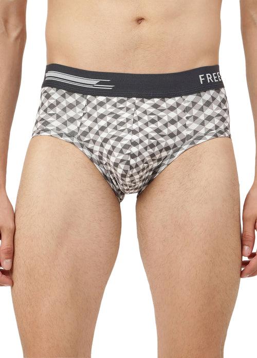 Men's Anti-Bacterial Printed Micro Modal Brief (Pack of 2)