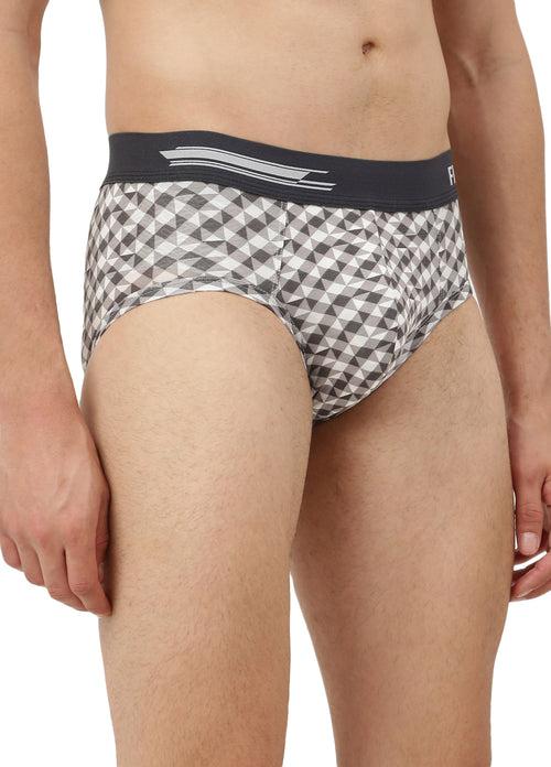 Men's Anti-Bacterial Printed Micro Modal Brief (Pack of 2)