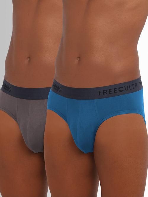 Men's Anti-Bacterial Micro Modal Brief in Contrast Waistband (Pack of 2)