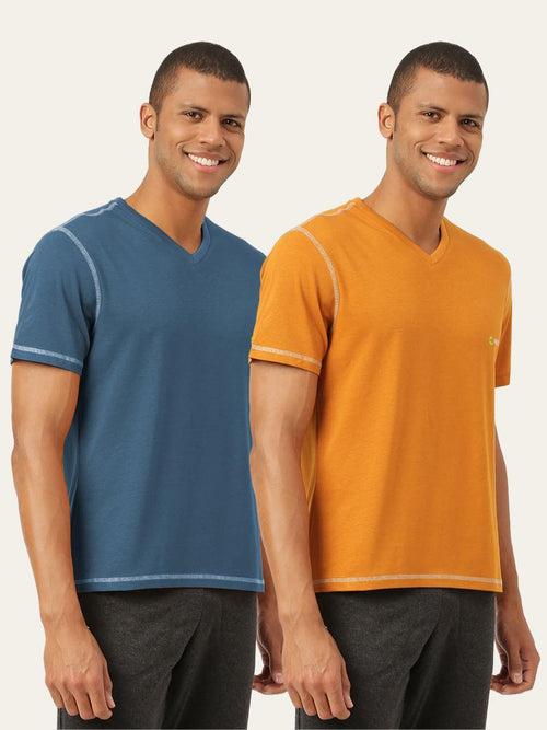 Men's Organic Bamboo Casual Tees - V Neck - (Pack of 2)