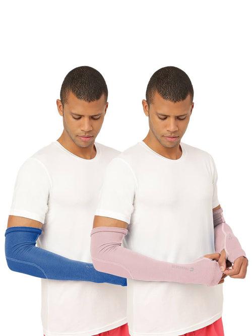 Unisex White Arm Sleeves (Pack of 2)