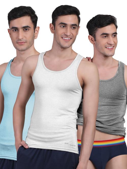 Twin Skin Organic Bamboo Vest - Comfort Fit (Pack of 3)