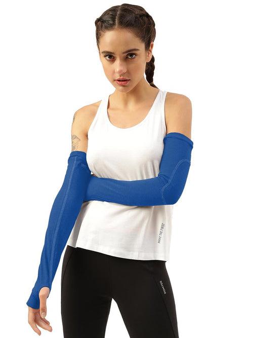 Unisex White Arm Sleeves (Pack of 2)