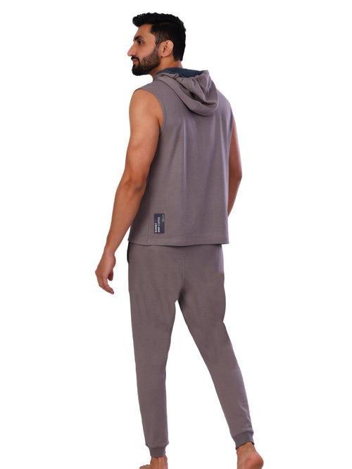 Men Grey Modal Co-ord Set