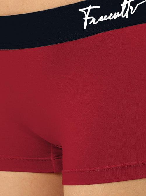 Women's Micro Modal Boy Shorts with Cult Waistband (Pack of 1)