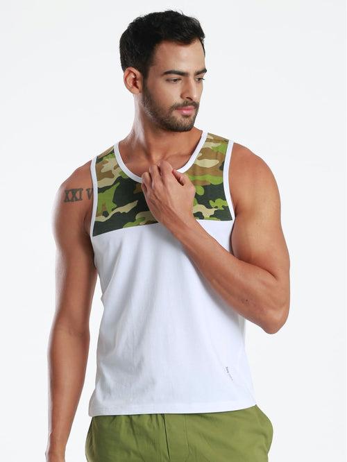 Active Fit Camo Printed Bamboo Vest (Pack of 3)
