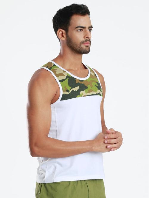 Active Fit Camo Printed Bamboo Vest (Pack of 3)