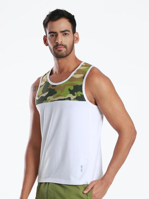 Active Fit Camo Printed Bamboo Vest (Pack of 3)