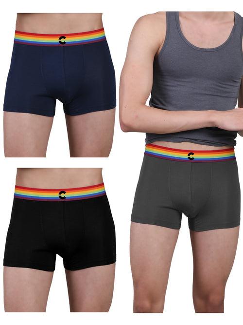 Pride Edition - Men's Anti-Bacterial Micro Modal Trunk (Pack of 3)