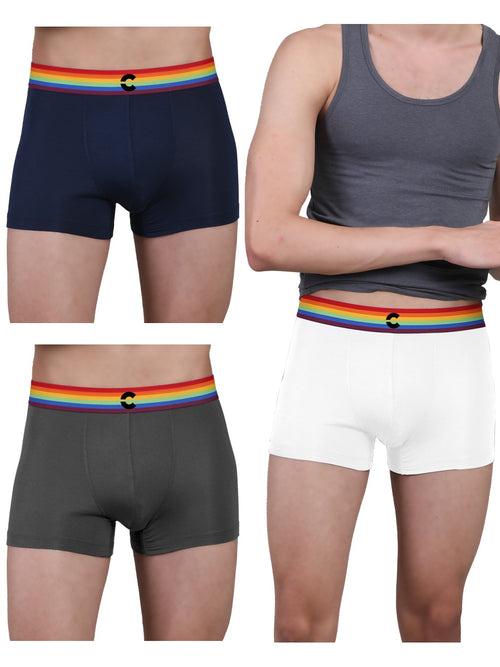 Pride Edition - Men's Anti-Bacterial Micro Modal Trunk (Pack of 3)