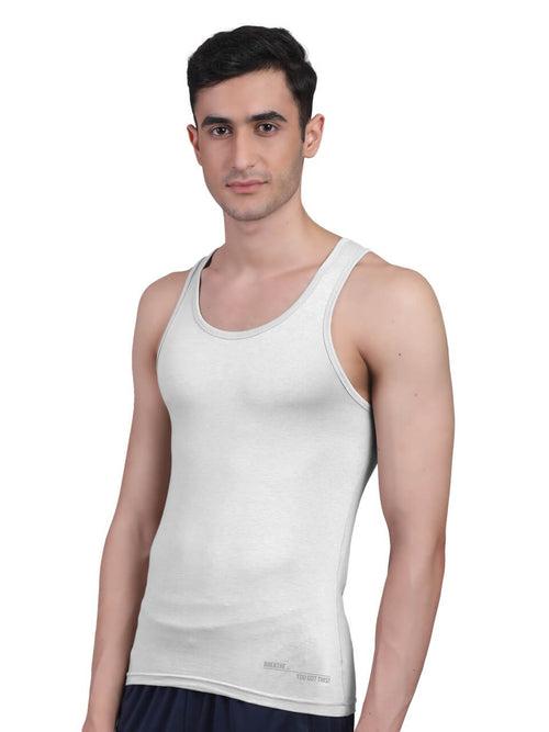 Twin Skin Organic Bamboo Vest - Comfort Fit (Pack of 3)