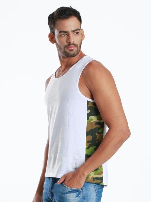 Active Fit Camo Printed Bamboo Vest (Pack of 3)