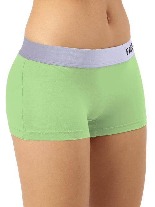 Women's Anti-Bacterial Micro Modal Boyshort with Silverfox Waistband (Pack of 1)