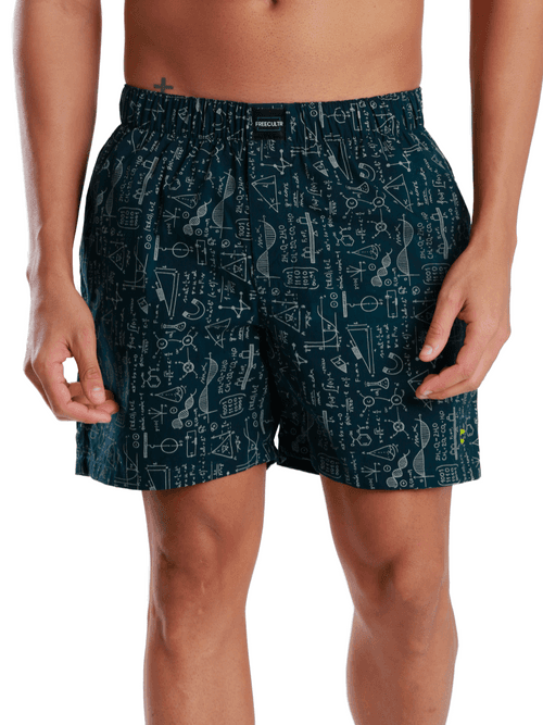 All-Day Boxer Shorts Plain & Printed - (Pack of 3)